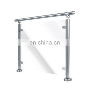 Outdoor Balcony Railing Design Stainless Steel Glass Railing Balustrade Handrail photo-2