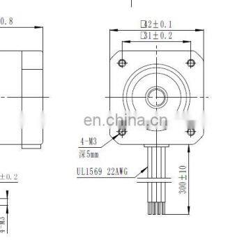 Nema 17 42mm Opened Loop Stepper Motor for 3D Printer Part MINI CNC Lathe BMM8054 photo-6