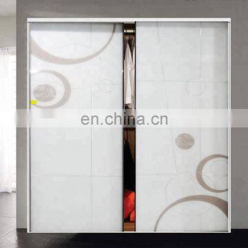 Fashion Decorative Silk Screen Printing Sliding Glass for Wardrobe Door
