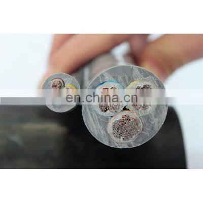 square three phase submersible motor cable wire 4 core cable