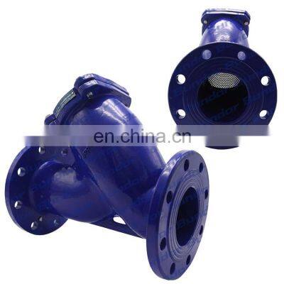 Bundor Ductile Iron Flanged Connection ansi y strainer PN16 y type strainers supplier