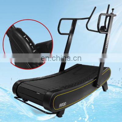 Convenient speed control Air runner Low Noise exercise equipment  HIIT manual curved treadmill multi commercial gym equipment