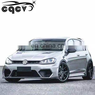 Best fitment  ASP style bumper hood body kit for golf 7 with side skirts