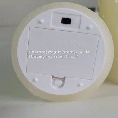 Flameless White Dancing Moving Flame Wick Led Candle With 10- Key Remote Control