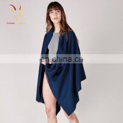 Winter Women Knit Plain Shawl Cashmere Scarves