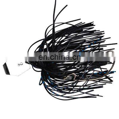 Amazon Hot Sale 12g 15g 20g Tassel Sequins Anti-hanging Bottom Lure Fishing Spinner With Rubber Skirts photo-4