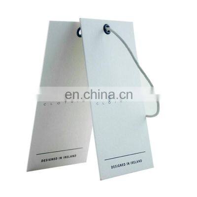 Wholesale custom logo paper swing hang tag for clothing Vintage paper tags