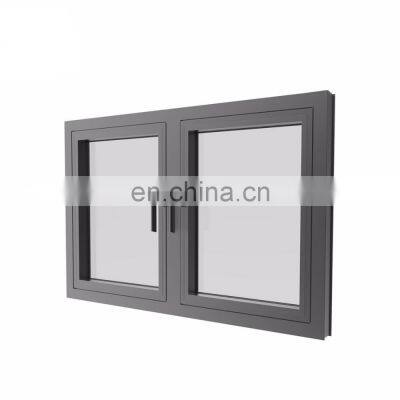Customized Aluminum Windows and Doors With Handle Aluminum Frame Swing Casement Window