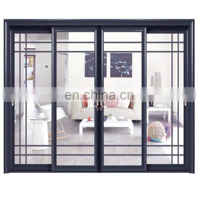 Stylish Aluminium Sliding Door Tempered Glass Door With Balcony