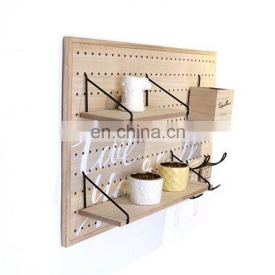 wholesale new design multifunctional kids wood floating decorative wall shelf for bedroom