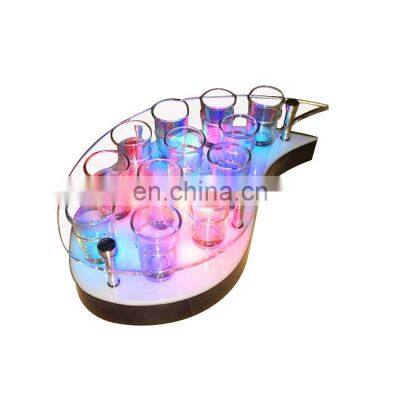 acrylic led lighted liquor shelf bar wine bottles holder acrylic wine display