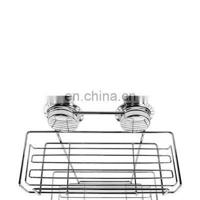 Hot Sale New Design Suction Cup Wall Mounted Storage Rack Bathroom Organizer photo-3