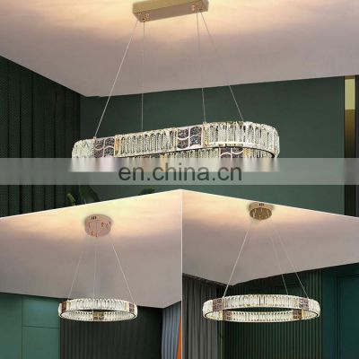 New Product Luxury Indoor Decoration Living Room Dining Room LED Crystal Pendant Light