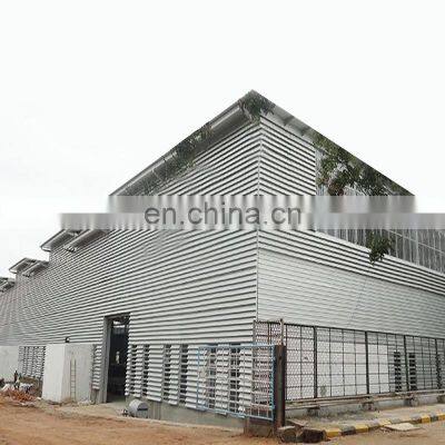 Security Construction Sandwich Panel Insulated Wide Span Light Steel Structure Framework Warehouse