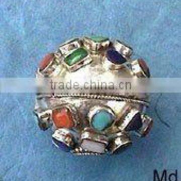 925 Sterling silver Handmade tivetan Beads