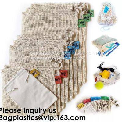 Organic Pure Cotton String Net Tote Shopping Bag With Long Handle Durable Washable Logo Customize Shopping Handbag Large photo-4