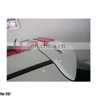 ABS Primer Painted Back Roof Spoiler For 207 2D Rear spoiler