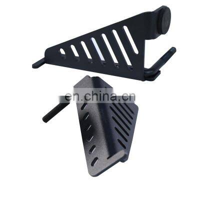 Black Metal Foot Pegs  Door Pedals for Jeep Wrangler JK