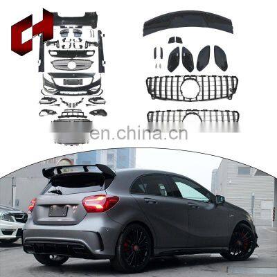 CH Brand New Material Carbon Fiber Exhaust Fender Vent Side Skirt Body Kit For Mercedes-Benz A Class W176 16-18 A45