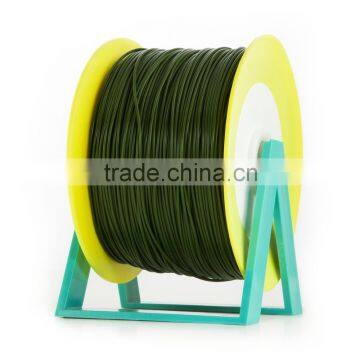 Pla 3d Printer Material Dark Green Filament With the New Spool Convertible Into a Coat Hanger. Spool Holder Included. photo-2
