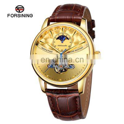 Forsining 339 Moon Phase Man Watches Chronograph Luxury Tourbillon Automatic Mechanical Watched Luxury photo-2