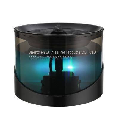 Euufree 2.2L Transparent Design Pet Water Fountain
