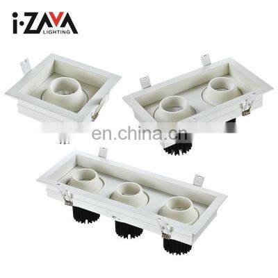 Wholesale Price Shop Recessed Mount Aluminum IP20 10W 14W COB Recessed LED Grille Light photo-2