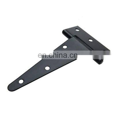 Black Tee Hinges Wrought Hardware Iron Rustproof T-Strap Shed Hinge Gate Strap Heavy Duty Door Barn Gates T Hinges