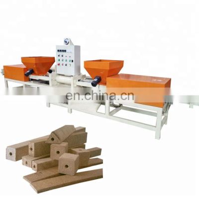 Waste sawdust recycling wood feet block hot press machine/pallet feet making machine