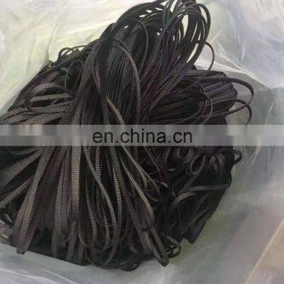 Color Customized Fashion Decoration Flat Woven Polyester Drawstring Braided Rope Hollow Flat Cord for Garment and Shoes photo-3