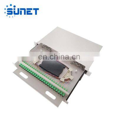 Hot Sale FTTH 12-24 Core Sc/FC/St/LC Rack Mount Splicing Fiber Optic Patch Panel/Termination Box/ODF photo-3
