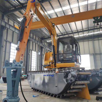 Amphibious Swamp Buggy Excavator With Dredging Pump Excavator Floating photo-3