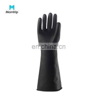 Morntrip Multicolor Long Sleeve Warm Industrial Rubber Latex Household Gloves With Flock Dipped