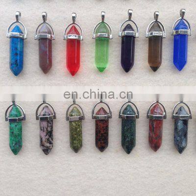 Healing Crystals Stones Jewelry Rose Quartz Necklace Bracelets Natural Gemstone Pendants Fashion Modern Crystal Point Pendant