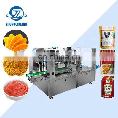 Sugar Packing Salt Sachet Eating Food Delivery Premade Bag Packaging Machine For Nuts And Pulses