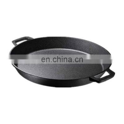 Big Steak 10 Inch Mini Wholesale Double Handle Light Weight Pre-seasoned Cast Iron Skillet photo-3