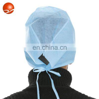 Surgical Non Woven SMS Disposable Hair Cap Medical Strip Bouffant Mop Clip Doctor Cap photo-2