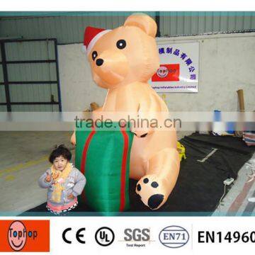 2014 hot sale outdoor gaint inflatable Christmas bear