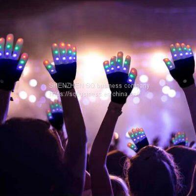 The Noodley Pink Light Up LED Gloves for Kids, Girls and Boys Glowing Flashing Orange, Pink, and Blue Easter Toy photo-4