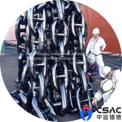 Mooring chain with CCS BV ABS NK DNV KR LR classification society certificate