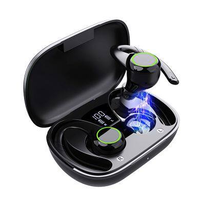 LCD LED Power Display Headset Music Player waterproof tws earphones