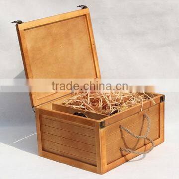 Europe Six Bottles Wood Gift Packing Wooden Wine Box for Sale photo-6