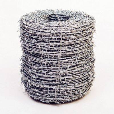 Factory Customized 2mm Diameter Galvanized Barbed Wire Fence Coated Steel PVC for Security for Grassland Roll Type
