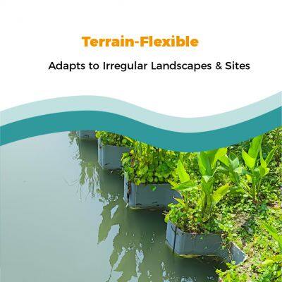 UV-Shielding Impact-Resistant Vinyl Sheet Piling for Urban Community Landscape Water Feature and Residential Slope Protection