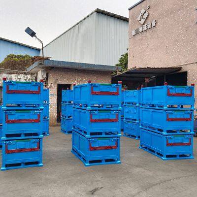 Stackable Steel Transport Box With Reinforced Corner Protection photo-5