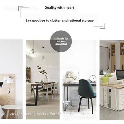 HN-SSC8 Metal Storage Chest, Pastel Pink/Blue With Label Holders, Multi - Drawer Office Pedestal for Studio & School, Factory Custom Color photo-5