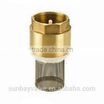 Brass Check Valve With Filter and Plastic Core CE Proved