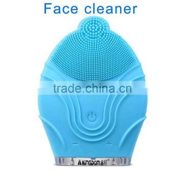 Household Electric ultrasonic silicone facial Pore black head cleaner