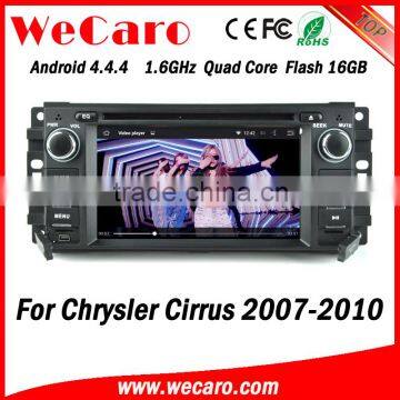 Wecaro WC-JC6235 Android 4.4.4 gps navigation HD for Chrysler Cirrus car stereo dvd player 2007 - 2010 USB SD