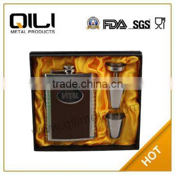 8oz Classic Hip Flask Gift Set for Men photo-1